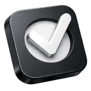 3D approval icon with checkmark on Stakenhood about page